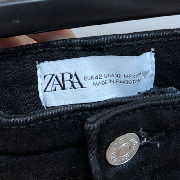 Black Zara High Waisted Skinny Jeans in black - Size 10 - Picture 2 of 5